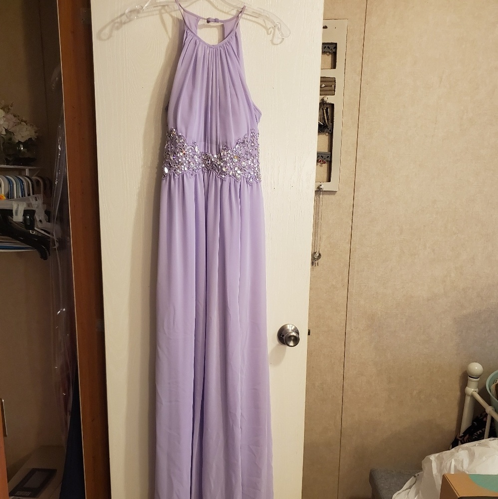 Purple prom dress